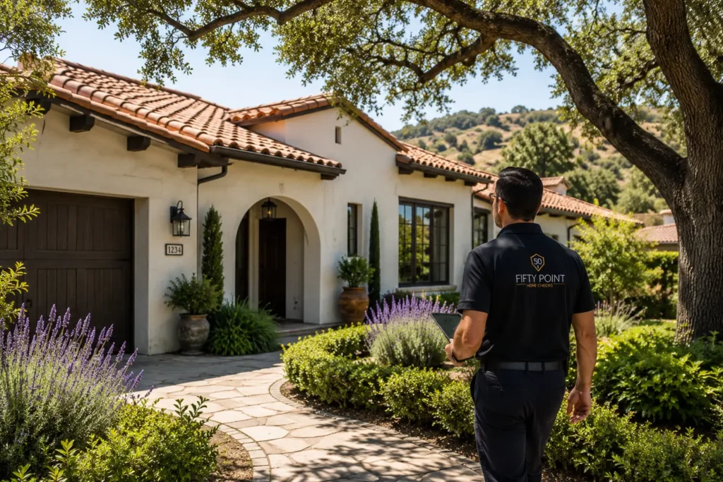 California home exterior appropriate to the Westlake Village or Thousand Oaks area